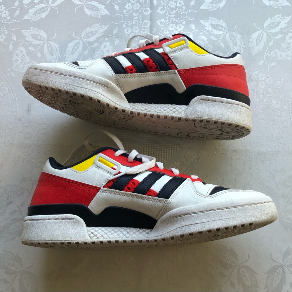Adidas 84 Forum Multicolored Sneakers Men’s Size 11 Red/White/Blue Lace-Up Shoes